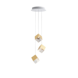Cubic Luster Cascade Chandelier-Neutral Decor