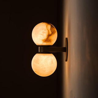 Alabaster Celestia Orb Wall Light-Neutral Decor