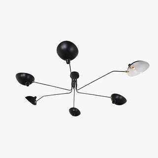 Arisha Luminaires Suspensions Industrielle Moderne Métal Noir Salle d'étude/Salon/Chambre