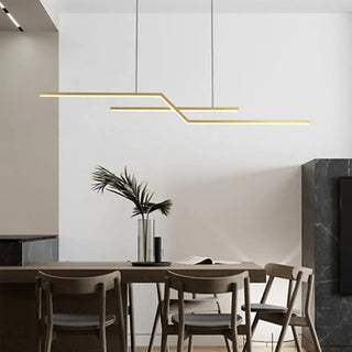 Arisha Luminaires Suspension LED Linéaire Moderne Métal Chevet Chambre