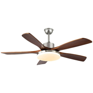 Plafonnier ventilateur moderne Orvian en bois