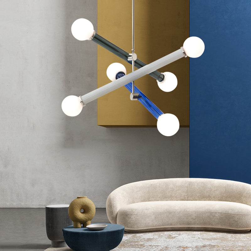 Arisha Suspension Ajustable Modern, Metal/Glass, Salon/Chambre à Coucher
