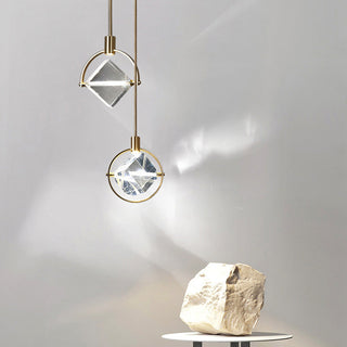 Kristy Suspension Luxe Moderne Métal/Cristal Salle à manger