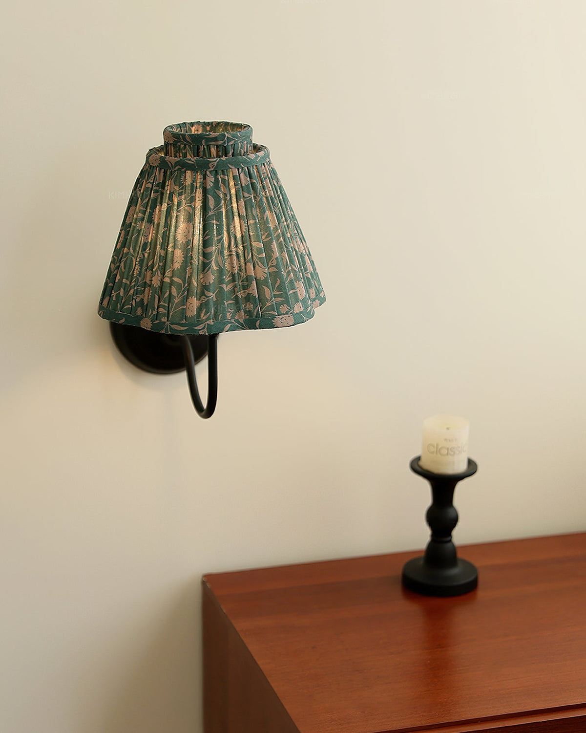 Lifestyle image showing the wall light in a hallway setting.