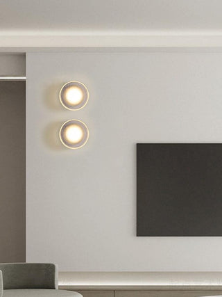Luno Ribbed Glass Wall Light-Neutral Decor