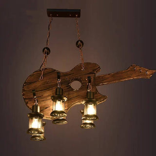 Epoch Vintage LED Suspension Métal/Bois Salon Salle à manger Salon