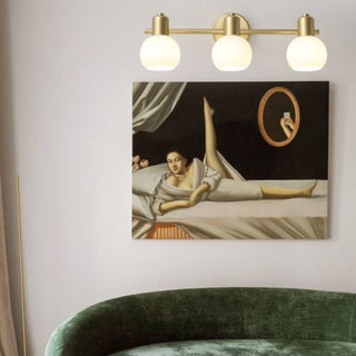 Valentina Applique Murale Globe Simple, Métal/Verre, Doré, Chambre