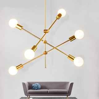 Valentina Lustre Linéaire Moderne, Métal, Doré, Bureau