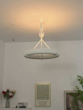 Tinsley Plaster Chandelier-Neutral Decor
