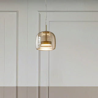 Davelix Suspension Cylindre Moderne Verre. Claire/Grise Fumée/Ambre-Luire