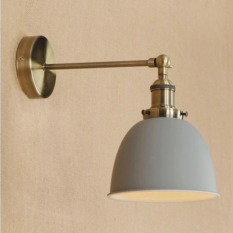 Epoch Applique Murale Rétro/Vintage, Métal, Noir/Blanc/Gris, Salon