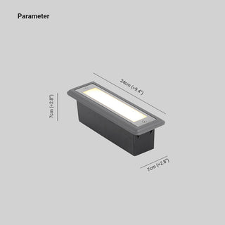 Ray Moderne LED Lampadaire Extérieure Noir Métal/Acrylique Jardin Couloir