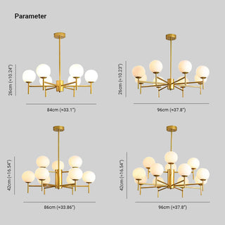 Silva Suspension Multi Nordique, Metal/Verre, Or/Noir, Chambre