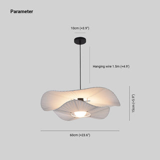 Ritta Suspension Petale Retro, Metal/Tissu, Blanc, Chambre à Coucher
