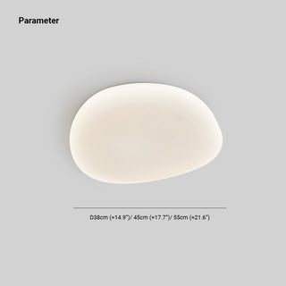 Sorexar Plafonnier Galet Moderne Blanc. Salon-Luire