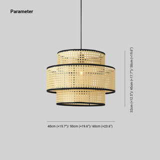 Ritta Suspension Cylindre Moderne, Métal/Acrylique, Bois, Salon