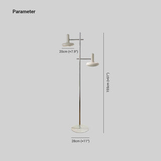 Arisha Design Intérieur Lampadaire Moderne Métal Blanc Bureau/Chambre