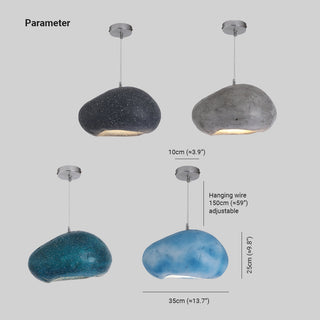 Avi Suspension Pain Moderne, Résine/Acrylique, Bleu/Gris/Noir, Chambre