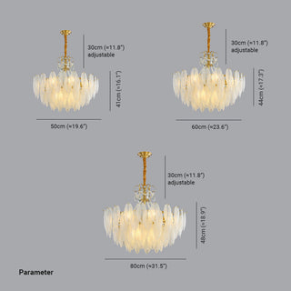 Kristy Suspension Plume Moderne, Cuivre/Verre, Doré, Salon