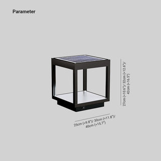 Ferra Lampadaire d’extérieur solaire rechargeable contemporain