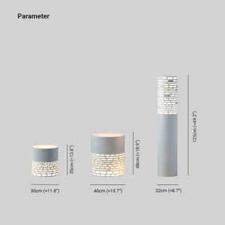 Ray Ronde  LED Lampe de Table Blanc Métal/Acrylique Extérieur Jardin