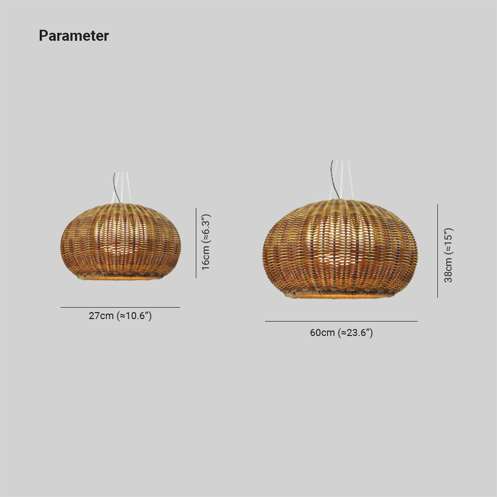 Ritta Suspension Extérieure Landerne Simple, Bambou, Bois, Jardin