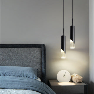 Ray Luminaires Suspension LED Simple Acrylique/Métal Or/Noir Salon