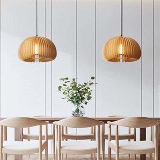 Muto Suspension Citrouille Rustique, Bois/Metal, Bois, Salon