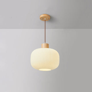 Muto Luminaires Suspension LED Moderne Bois/Verre Salon/Salle à manger