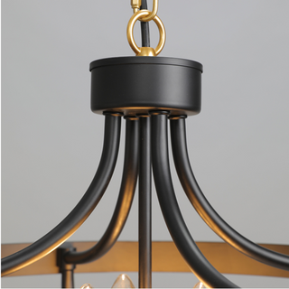 Silva Vintage LED Suspension Noir Métal Salon/Chambre à Coucher