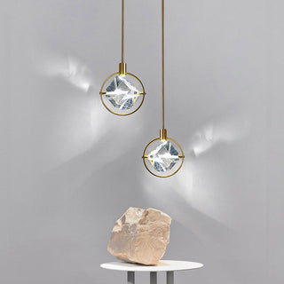 Kristy Suspension Luxe Moderne Métal/Cristal Salle à manger