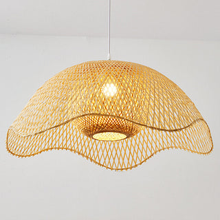 Ritta Tissu Osier Suspension Bambou Chambre à Manger Salle à Manger