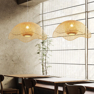 Ritta Tissu Osier Suspension Bambou Chambre à Manger Salle à Manger