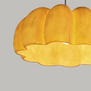 Arisha Citrouille Suspension Jaune Résin Chambre à Coucher Salle à Manger