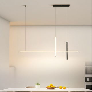 Ray Moderne Suspension Métal/Acrylique Noir/Blanc Salle à manger