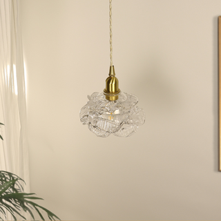 Valentina Romantique Rétro Rose Suspension Clair Verre Chambre à coucher