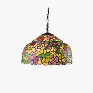 Tiffany Rétro Vintage Suspension Luxe Design Verre Salon