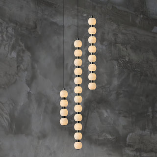 Lyra Suspension Moderne en Albâtre