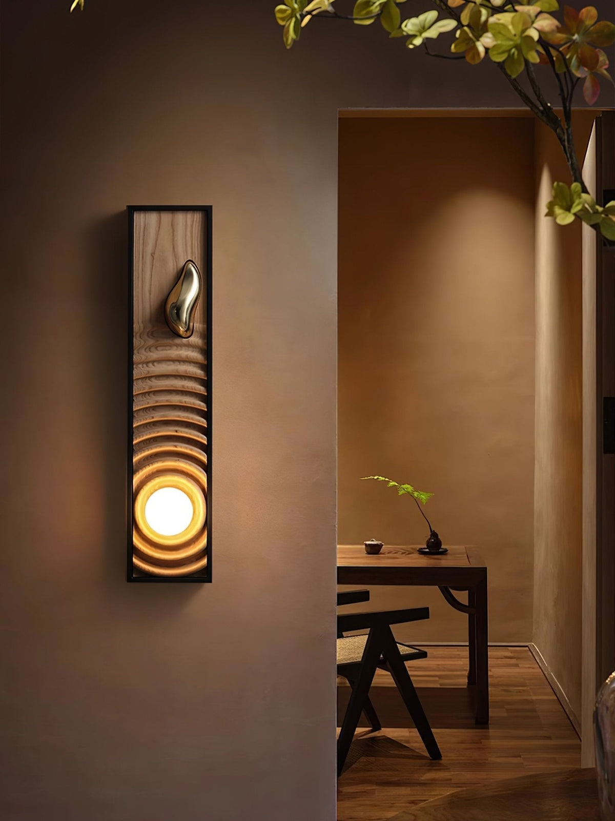 Caleb Applique Murale en Bois Vintage