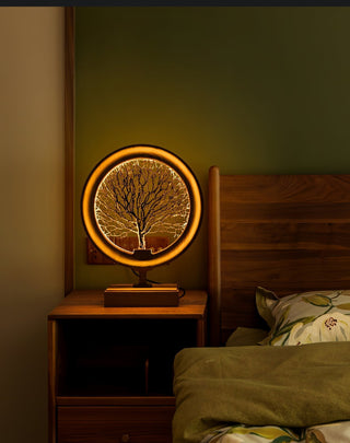 Stella Modern Wood Table Lamp-Neutral Decor