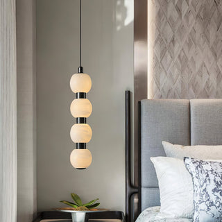 Lyra Suspension Moderne en Albâtre