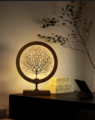 Stella Modern Wood Table Lamp-Neutral Decor