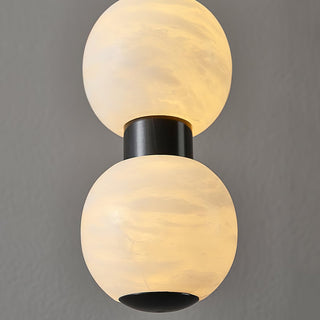 Lyra Suspension Moderne en Albâtre