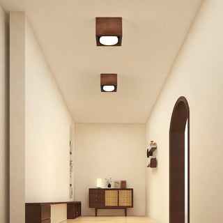 Eliza Minimaliste Bois Plafonnier Lumière
