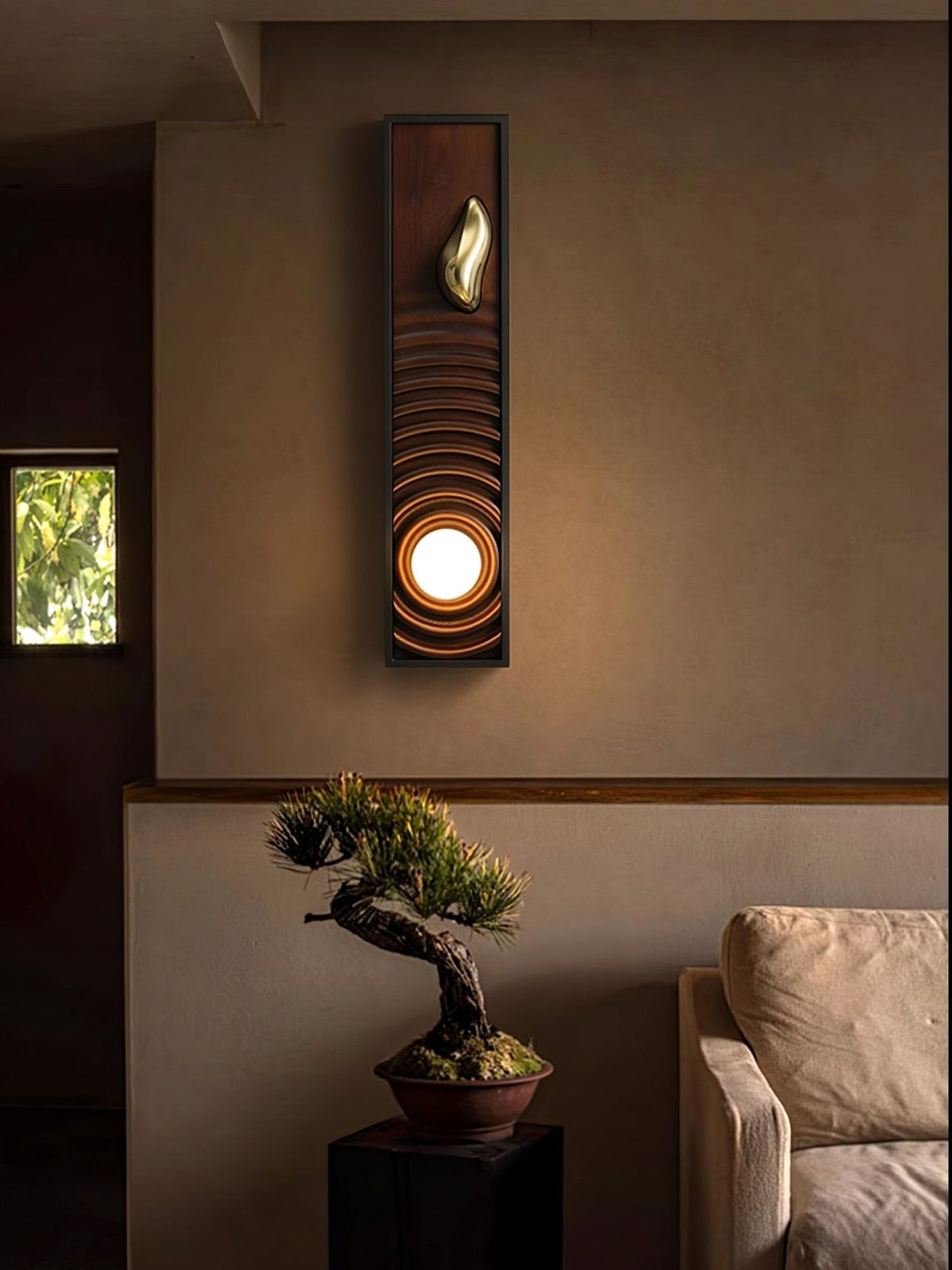 Caleb Applique Murale en Bois Vintage