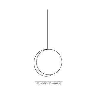 Valentina Ronde LED Suspension Blanc Rose Métal Blanc Salon Chambre