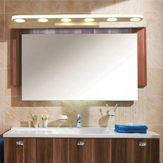 Arisha Applique Murale Ronde Scandivane, Métal/Acrylique, Blanc, Salle de Bain