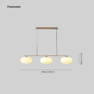 Candy Suspension Cluster Crème 3 Lampes