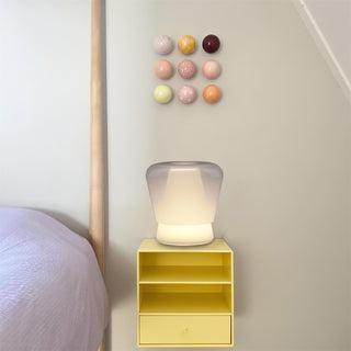 Aurnoril Lampe de Table en Verre Fumé