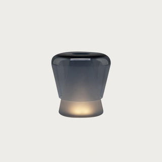 Aurnoril Lampe de Table en Verre Fumé